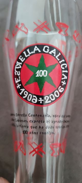 Vaso centenario Estrella Galicia