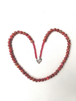 Collana rossa murrine vetro Venezia