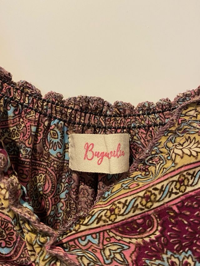 Vestido largo estampado