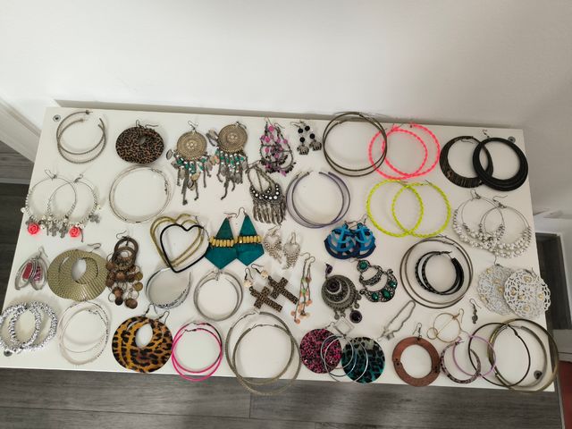 Orecchini misti (33 coppie + 15 singoli)