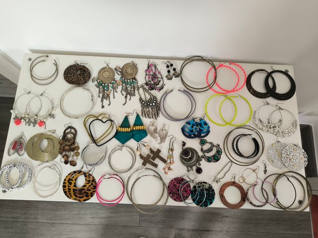 Orecchini misti (33 coppie + 15 singoli)