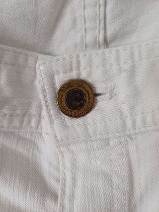 Pantalón blanco de massimo dutti