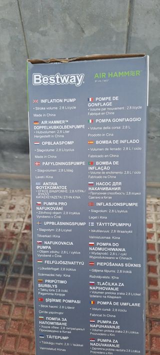 Pompa gonfiaggio salvagente air hammer