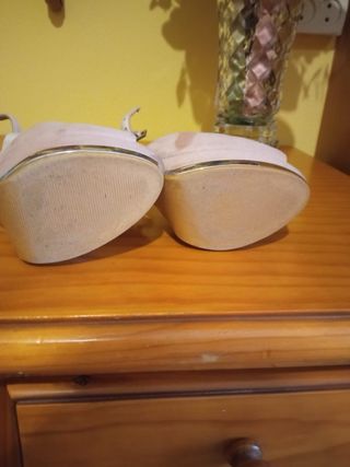 Zapatos novia rosa palo