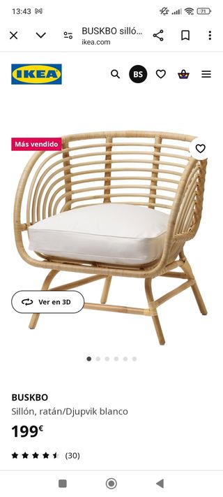 Sillón buskbo + cojín 
