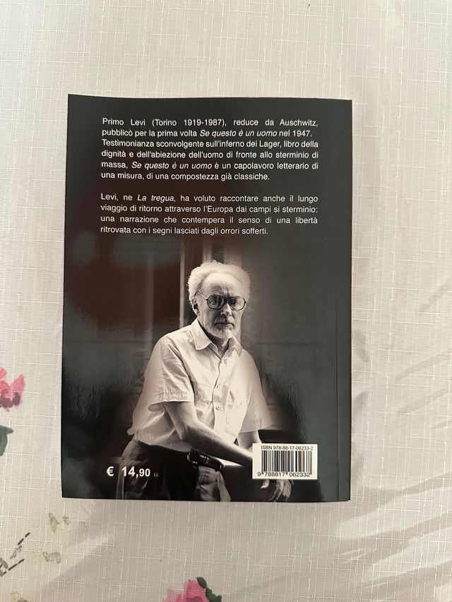 Libro “Se questo è un uomo La tregua” Primo Levi
