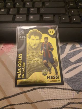Cromos de messi con el barcelona panini