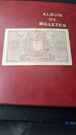 Billete 100 pesetas 1940 serie G.