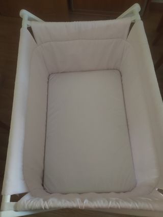 Minicuna Rosa Plegable 