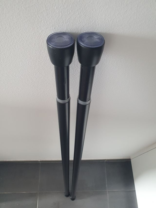 Pack 2x Riel de cortina, barra telescópica (2)