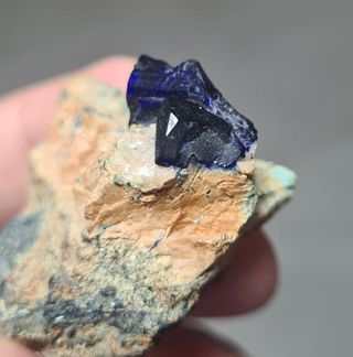 Minerali Collezione Azzurrite Cristallo Marocco