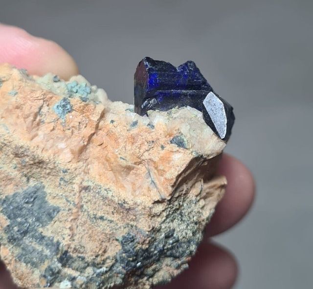 Minerali Collezione Azzurrite Cristallo Marocco