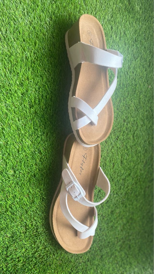 sandalia cuña esclava