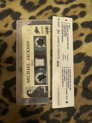 Michael Jackson Bad Cassette Turquía