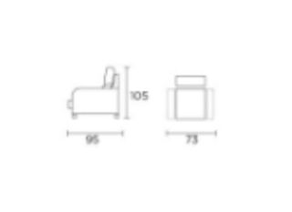 Poltrona elettrica per anziani con rivestimento