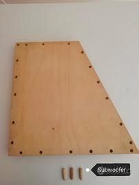 Cassa per subwoofer in legno multistrato