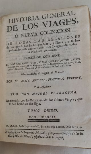 Historia General de los Viages Tomo X. 1770. CHINA