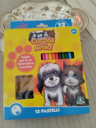 Scatola pastelli legno