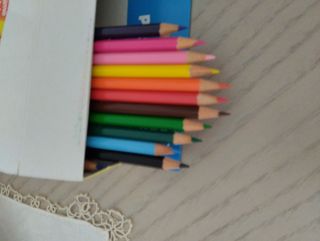 Scatola pastelli legno