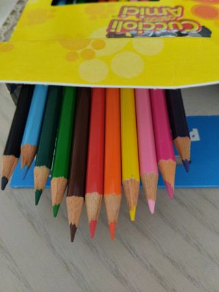 Scatola pastelli legno