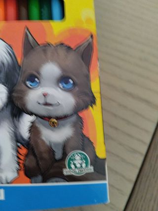 Scatola pastelli legno