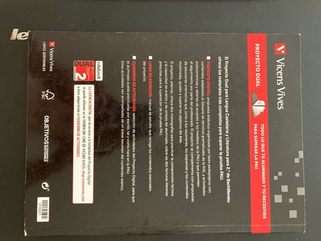 Dual 2 batxillerato  Castellana y literarura