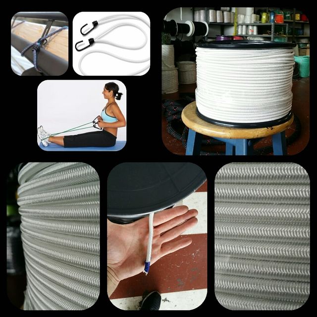 Cuerda soga cabo elástica 10mm x 10mtr