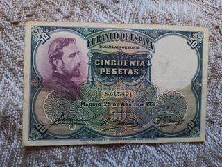 Venta de billetes antiguos