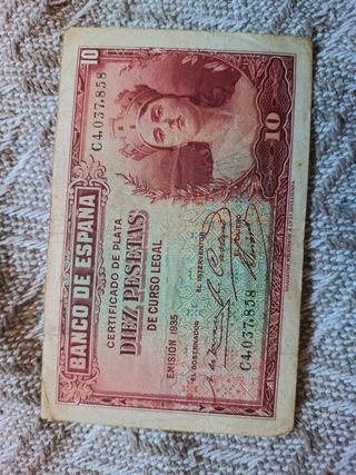 Billetes muy antiguos