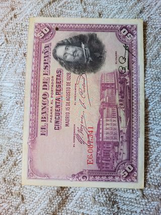 Billetes muy antiguos