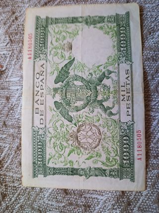 Billetes muy antiguos