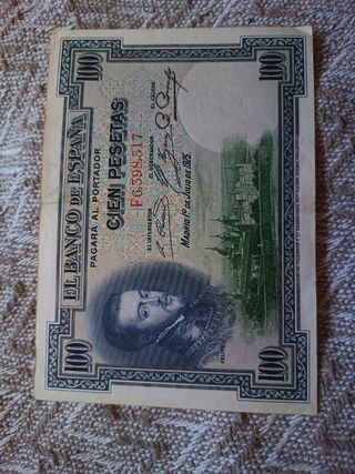Billetes muy antiguos