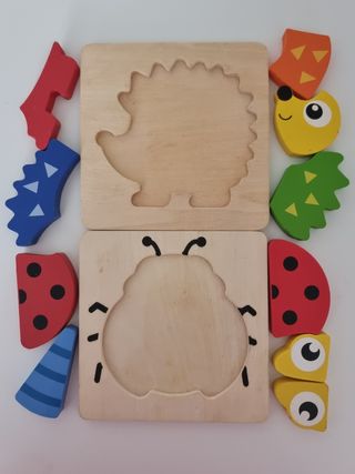 Lote de juguetes de madera
