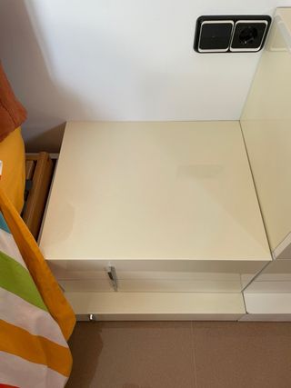 Muebles dormitorio matrimonio blanco lacado