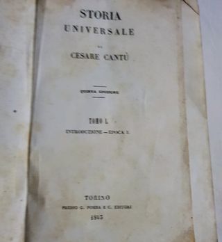 Cesare Cantù storia universale collana completa.
