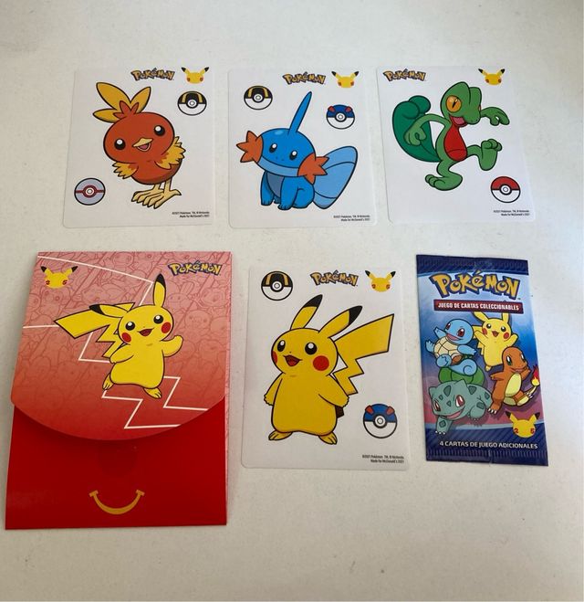 Regalos Pokemon promo 2021 McDonalds