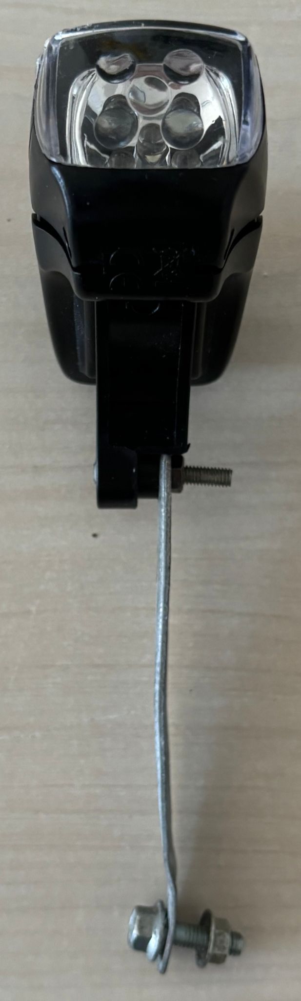 Luce led bianca da bicicletta con staffa montaggio