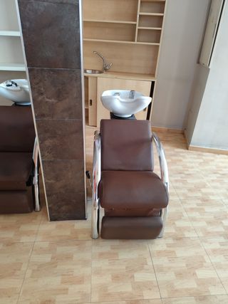 Lavacabezas con sillón