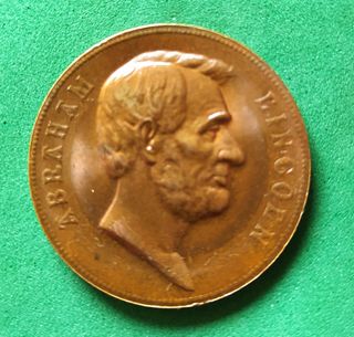 ABRAHAM LINCOLM MEDALLA BRONCE EEUU