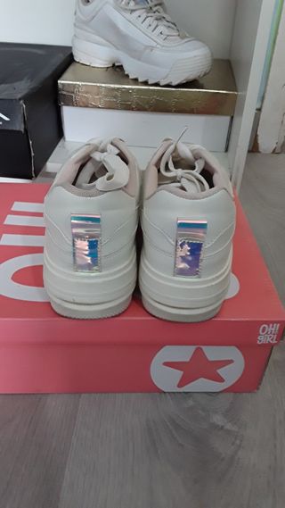 Bambas niña/mujer talla 38 blancas