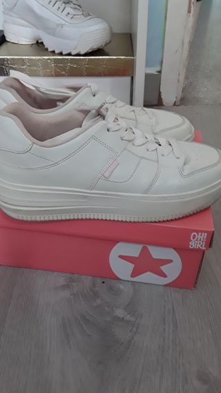 Bambas niña/mujer talla 38 blancas