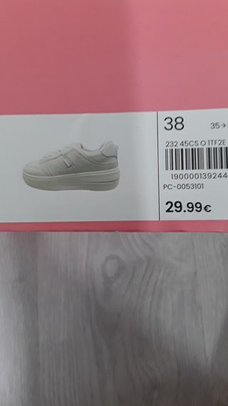 Bambas niña/mujer talla 38 blancas