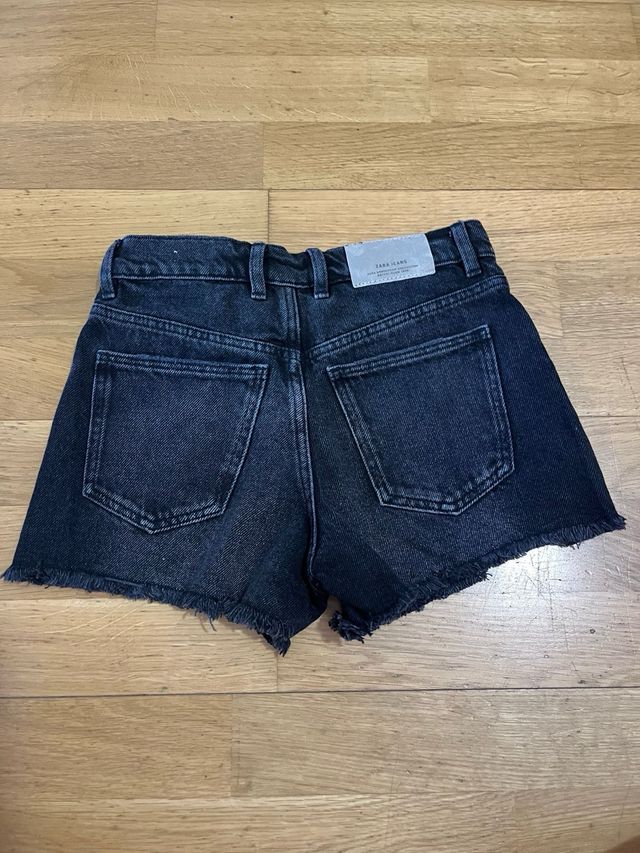 Pantalon VAQUERO corto NIÑA negro