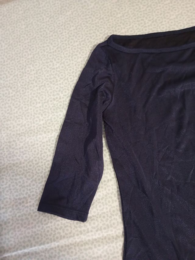 2 camisetas manga francesa/cuello barco.