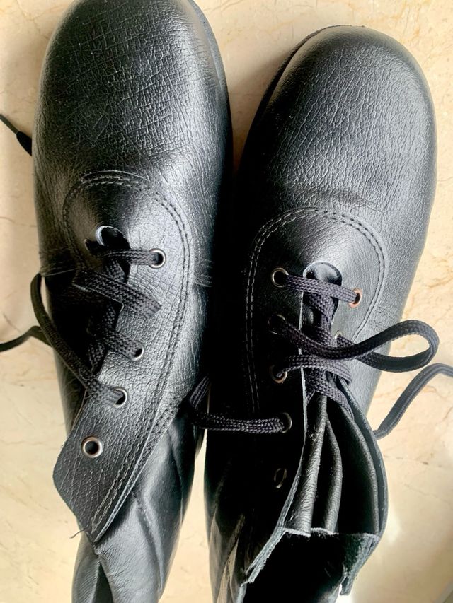 Botas trabajo 40 negro, punta metalica 