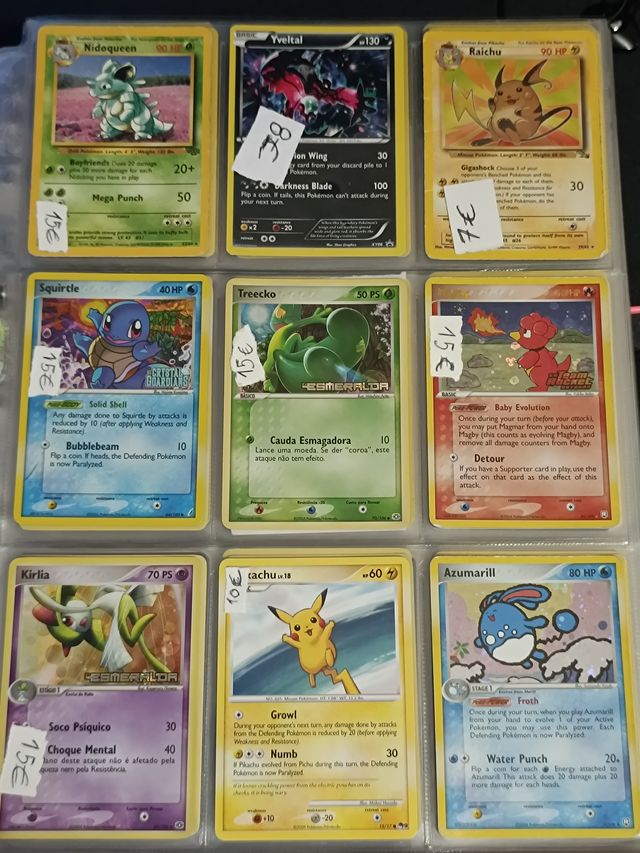 Pokémon TCG Cartas Raras