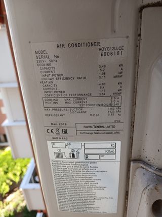 Aire Acondicionado Fujitsu