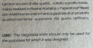 N.4 COLTELLI BISTECCA LAMA 13cm.-VALGOBBIA ITALIA