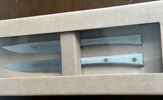 N.4 COLTELLI BISTECCA LAMA 13cm.-VALGOBBIA ITALIA