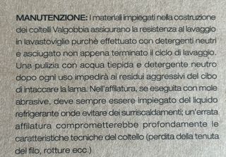 N.4 COLTELLI BISTECCA LAMA 13cm.-VALGOBBIA ITALIA